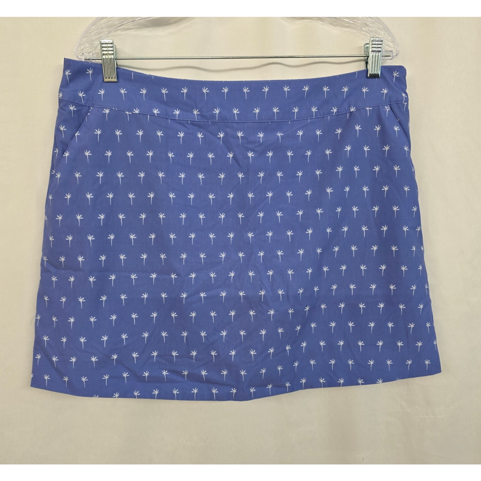 Vineyard Vines Performance Skort Women's L ** Purple White Palm Golf Tennis